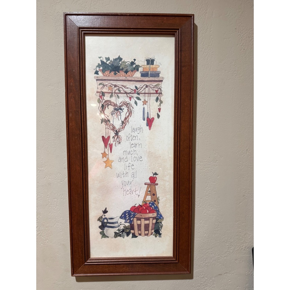 Carol Robinson Framed Wall Art Country Garden Inspirational Quote Brown - Picture 4 of 14